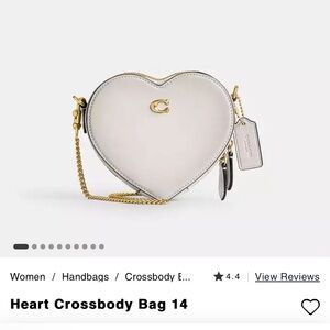 Coach Heart Crossbody Bag - Cream